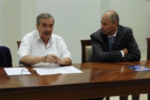 Nella foto a sinistra, Alfio Bassotti presidente della Fondazione Carisj