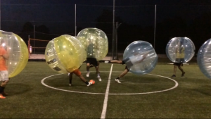 Bubble Football durante una partita