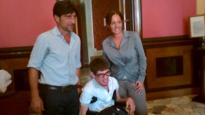 Sarà ancora Luca Coppari, 23 anni, insieme con l'assessore Ugo Coltorti e Selena Abatelli, il primo a salire sull’altalena per l’inaugurazione