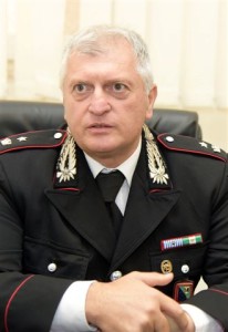 Il Maggiore Benedetto Iurlaro, comandante della Compagnia Carabinieri di Jesi