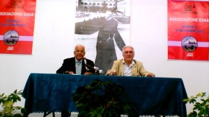 da sinistra, Benito Motisi ed Enrico Carrescia duranti i lavori dell'assemblea dell'associazione