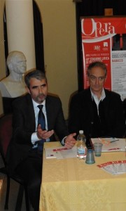 Giovanni Dolce (Banca Marche) e Stefano Butini (assessore alla Cultura del Comune di Jesi)