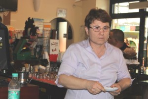 Gabriella Abbrugiati, titolare della caffetteria-tabacchi “Gabri”, ex conosciutissimo “Cinturello”