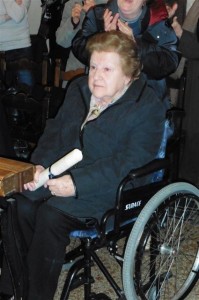 La signora Maria Vitali, moglie del dottor Bini