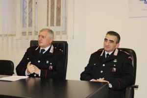 Il maggiore Benedetto Iurlaro e il luogotenente Fiorello Rossi