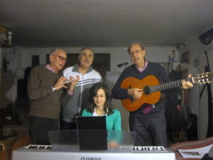 Mario Sardella, Giovanni Filosa, accompagnati dal quarto elemento, la pianista Marta Tacconi