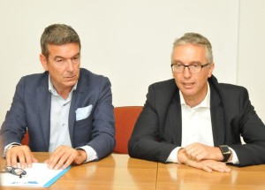 Nella foto, da sinistra, il direttore generale Asur Marche, Alessandro Marini, e il Governatore Luca Ceriscioli