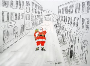  "Il regalo di babbo Natale al quartiere san Giuseppe", la vignetta di 