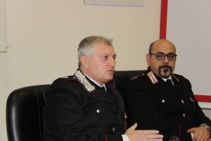 Il maggiore Benedetto Iurlaro e il maresciallo Marco Bauco (foto CriCo)