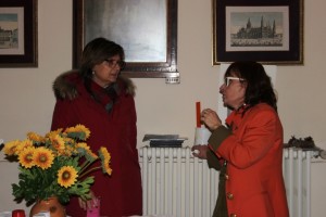 La vice direttrice del centro studi Franca Tacconi e il console del Touring Maria Paola Corinaldesi (foto CriCo) 