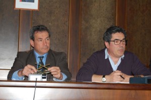 I sindaci Andrea Cesaroni e Gabriele Giampaoletti (Foto CriCo)
