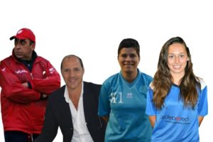 Gino Romano (Team manager), Alessandro Cossu (direttore geneale), Katia Cantori (portiere), Giulia Picchiò (difensore)
