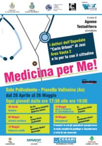 Manifesto Medicina per Me! apr-maggio 2016 a Pianello Vallesina (An)