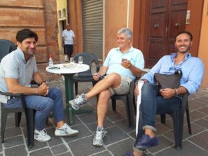 Ugo Coltorti, Giuseppe Cormio e uno degli sponsor, Claudio Capponi