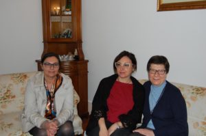 Le tre autrici: Cristiana Filipponi, Cristina Corsini e suor Anna Maria Vissani