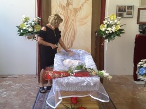 La commozione della figlia Serenella
