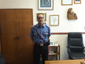 Il maresciallo Sandro Troiano comanda la Stazione carabinieri di Moie di Maiolati