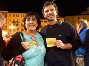 Marina Triccoli e Tommaso Nicolini si sono divisi la prima tombola di 3.000 euro