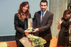 La premiazione di Elisa Di Francisca (foto Ballarini)