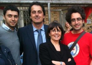 Da sinistra: Andrea Mosconi, il sindaco Costantini e Jacopo Falà