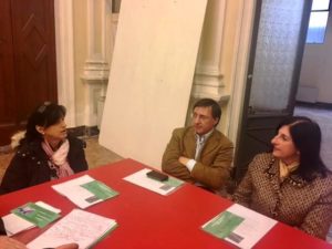 Da sinistra: Paola Lenti, Marco Pozzi, Paola Duca