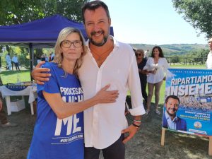 Elezioni Regionali Matteo Salvini a Falconara