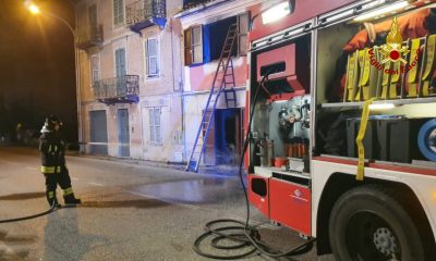 abitazione in fiamme a Borghetto di Monte San Vito
