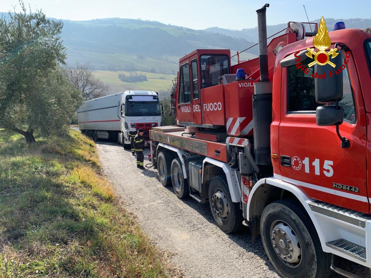 salita troppo ripida per il tir