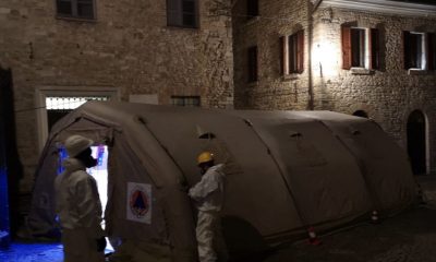 tenda della protezione civile