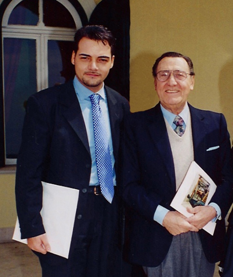 Igor Righetti e il cugino Alberto Sordi _ foto degli anni 90