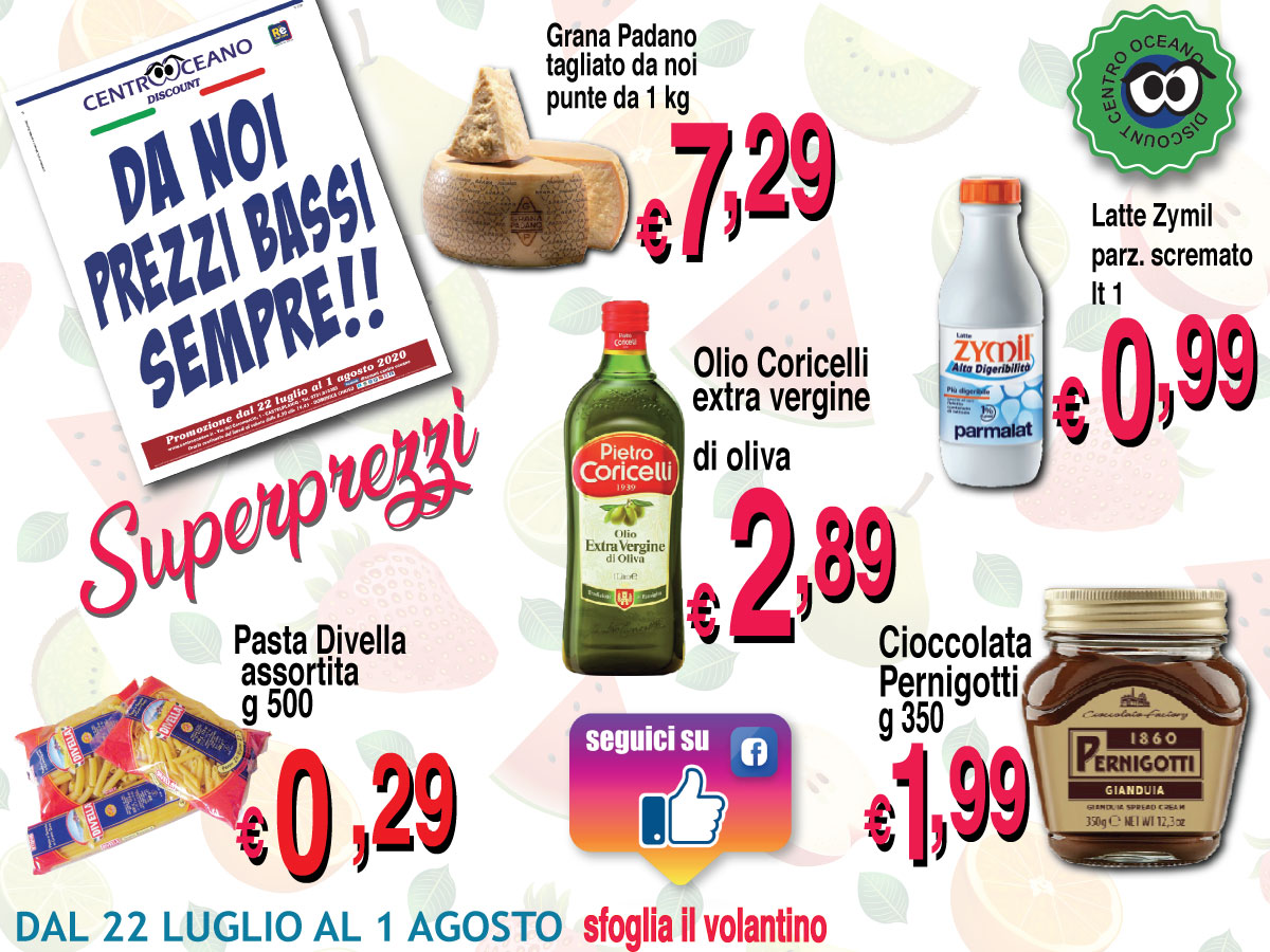 Discount Centro Oceano prezzi sempre più bassi
