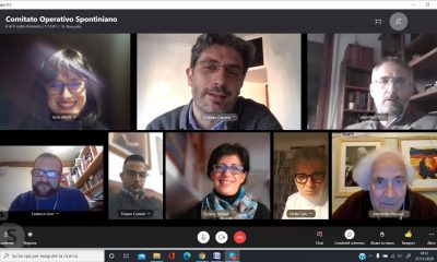 Foto componenti del Comitato Operativo Spontiniano in videochiamata