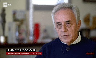Enrico Loccioni puntata 18 gennaio Report screenshot