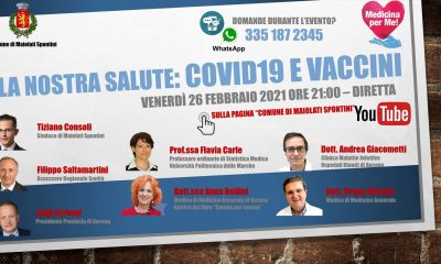 locandina videoconferenza Covid vaccini Maiolati
