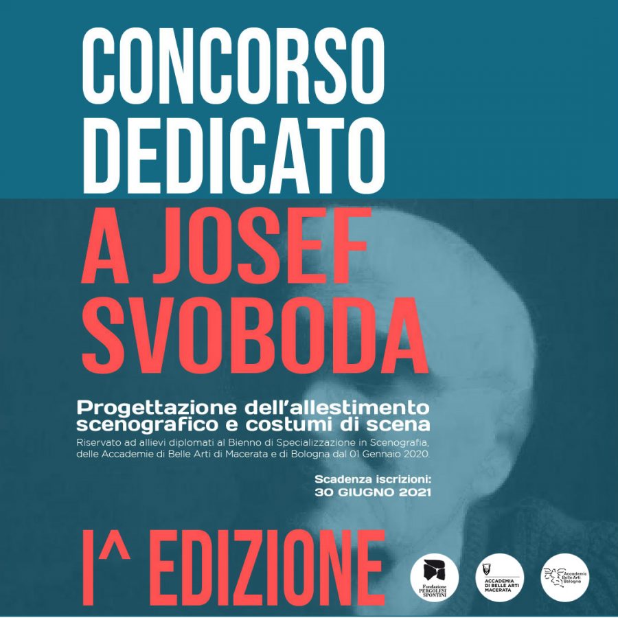locandina concorso dedicato a Josef Svoboda teatro Pergolesi