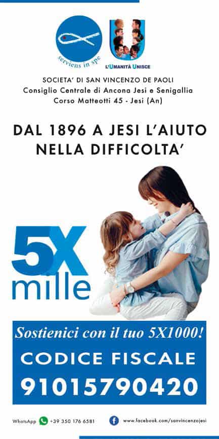volantino 5x1000 SVincenzo