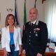 Stefania Signorini e il comandante Carabinieri Esposito
