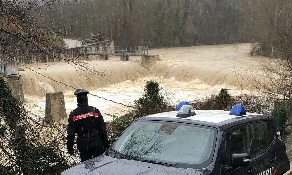 Carabinieri maltempo zona genga