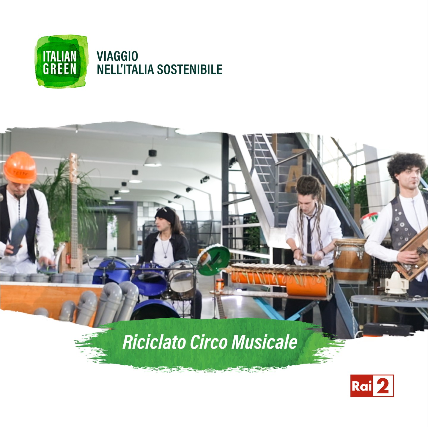 riciclato circo musicale Italian Green