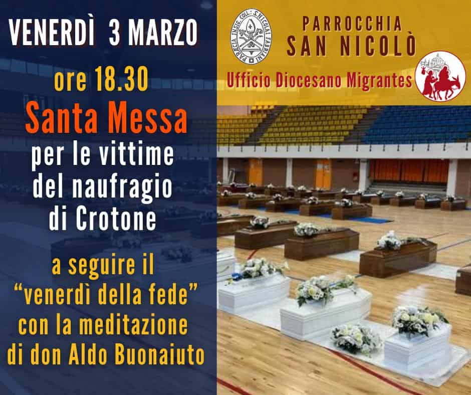 messa naufragio crotone fabriano san nicolò
