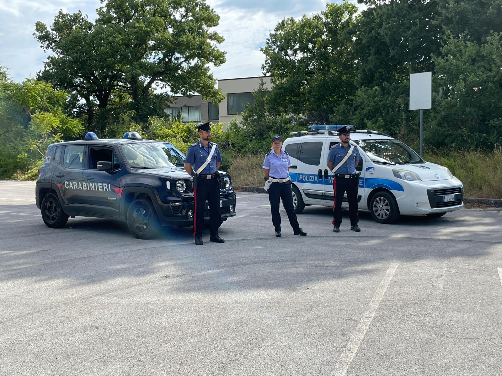 Carabinieri e Polizia Locale Fabriano