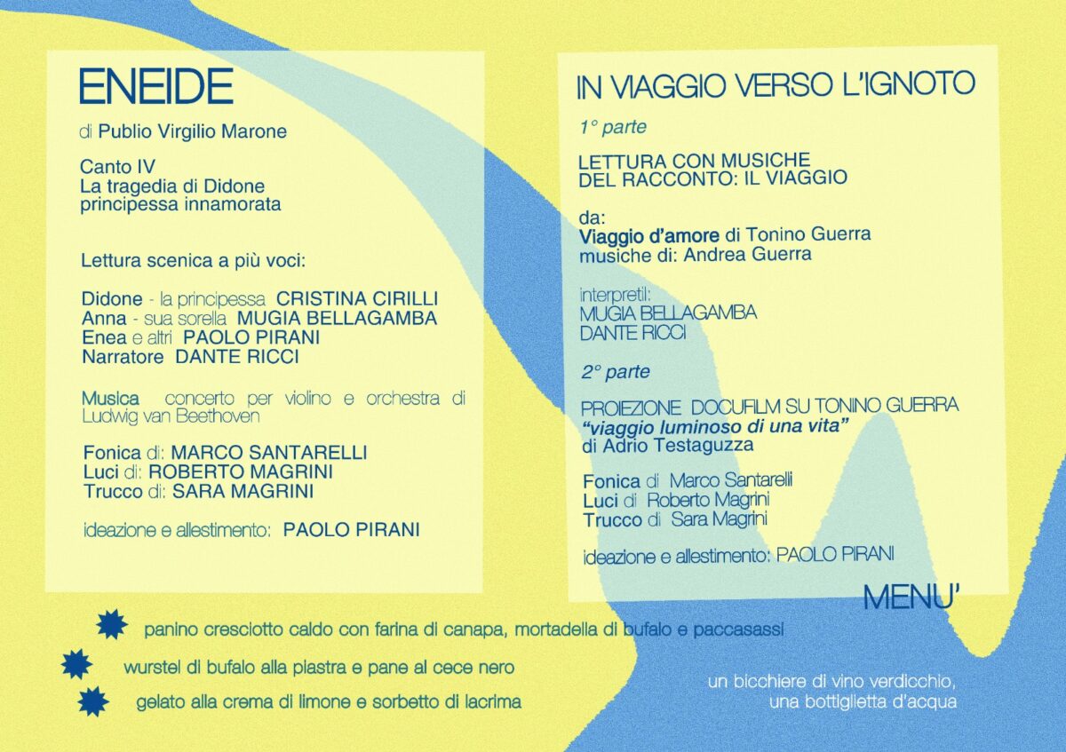 teatro il piccolo serata Tonino Guerra