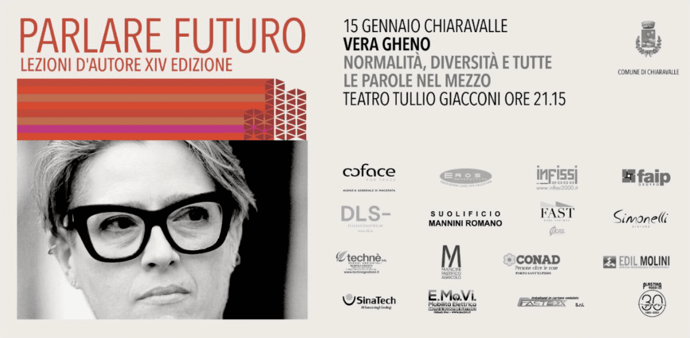 FATTO Chiaravalle / “Parlare Futuro”: Vera Gheno apre la 14ª edizione
