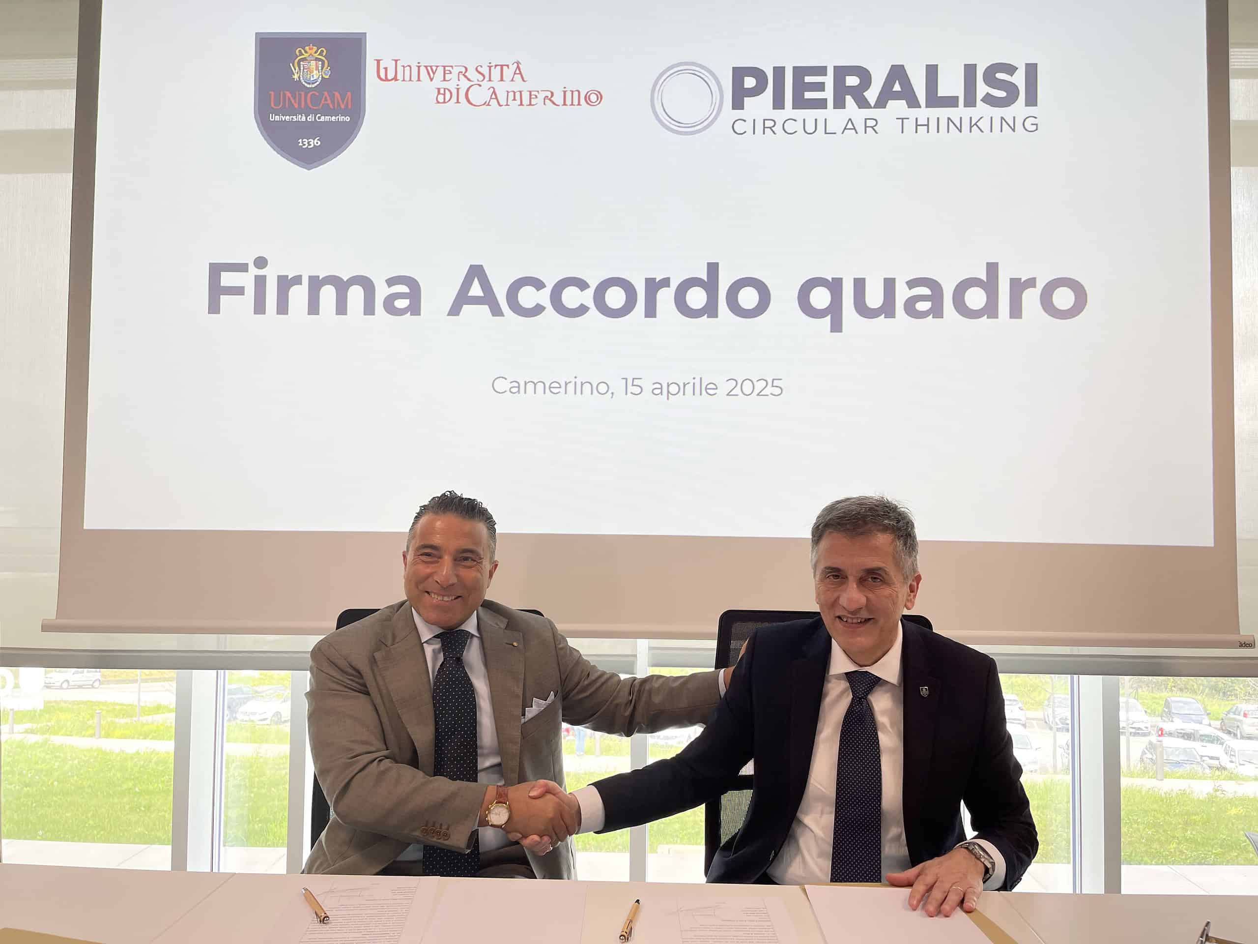 Jesi Unicam e Pieralisi firmato l'accordo su ricerca, formazione e sostenibilità