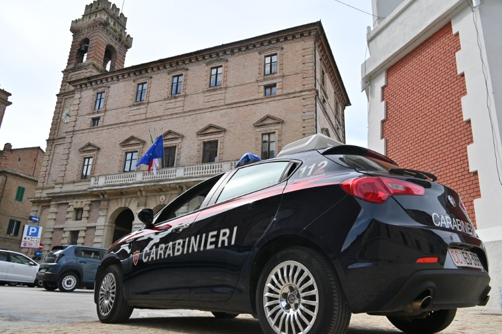 Carabinieri della Stazione di Filottrano durante un servizio di controllo del territorio