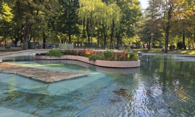 Laghetto con fontana dei Giardini Regina Margherita di Fabriano interessato dal progetto di riqualificazione